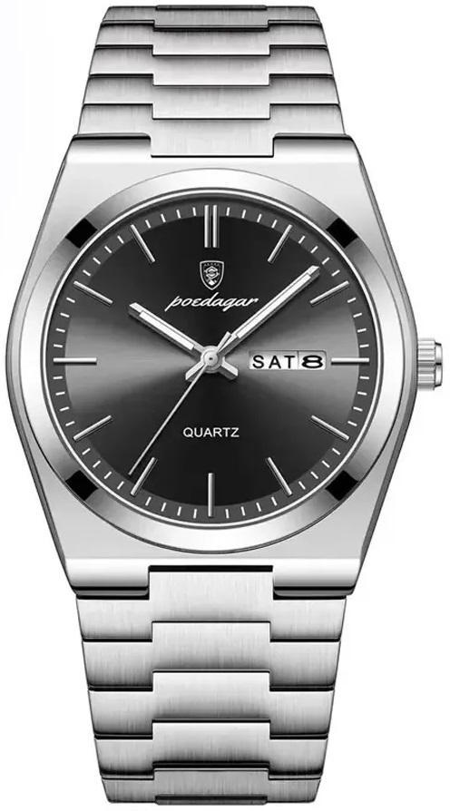 Poedagar 930 Business Luminous Stainless Men’s Watch - Black