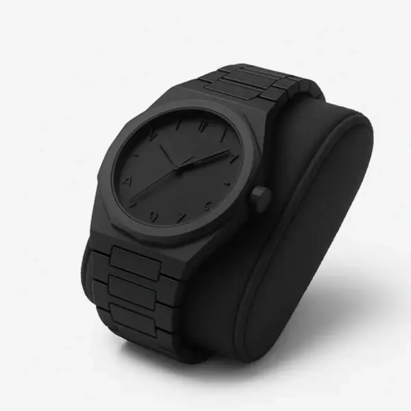 Arabic disit Carbon Fiber body men's watch (46gm weight)-full black